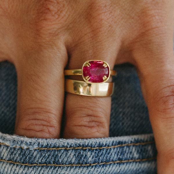 Starling 2.64CT RUBY BASKET RING