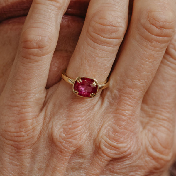 Starling 2.64CT RUBY BASKET RING