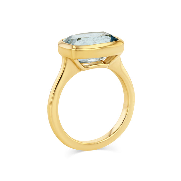 Starling 2.84ct Aquamarine Bezel Ring
