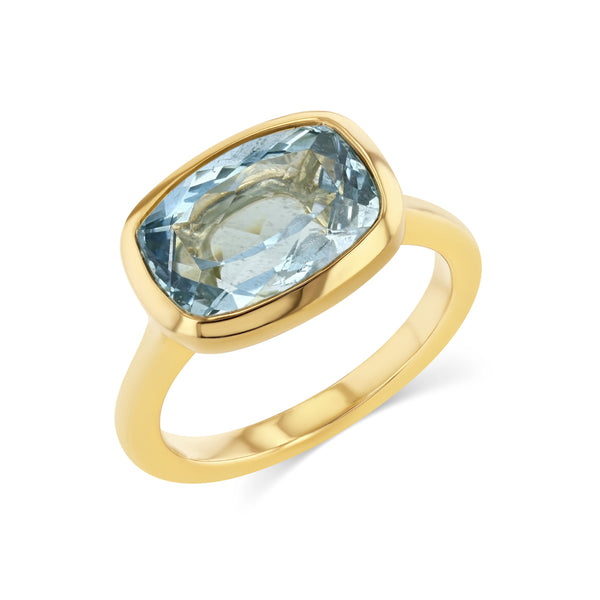 starling 2.84ct Aquamarine Bezel Ring