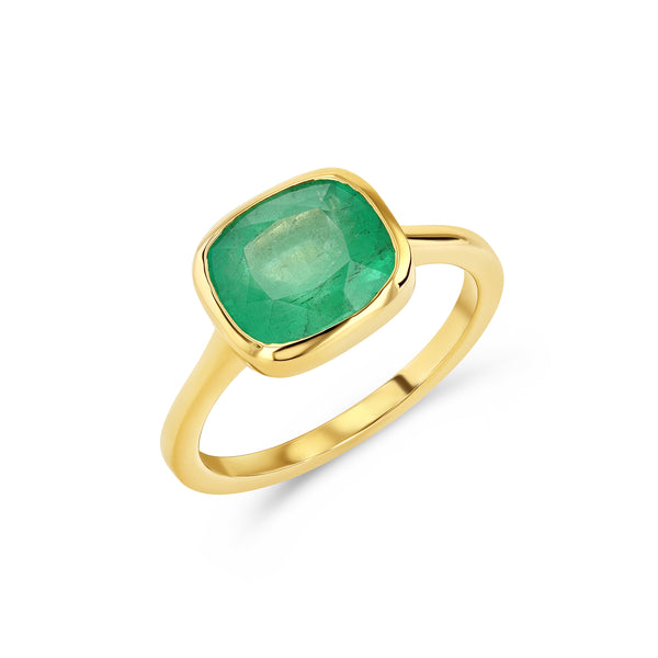 starling 2.87ct Emerald Bezel Ring