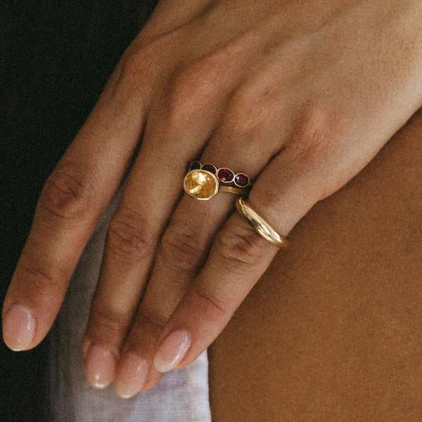 Starling 2.90CT IMPERIAL TOPAZ BEZEL RING