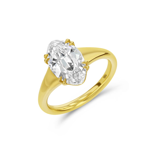 starling 3.03ct Moval Lab Diamond Dove Ring