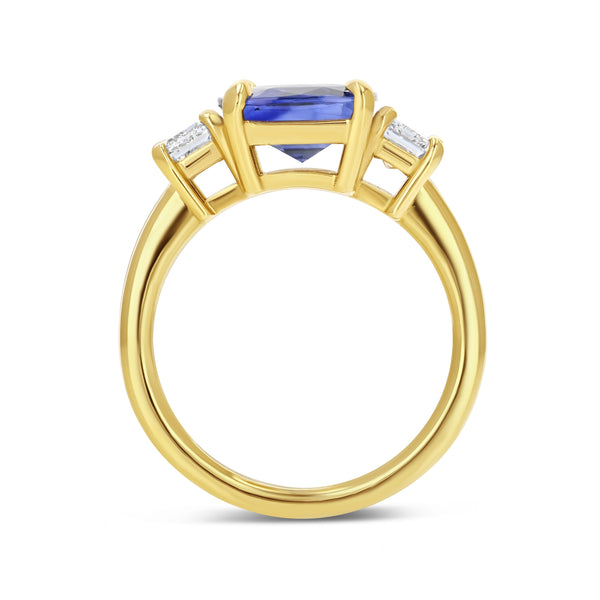 Starling 3.62ct Sapphire & Diamond Three Stone Ring