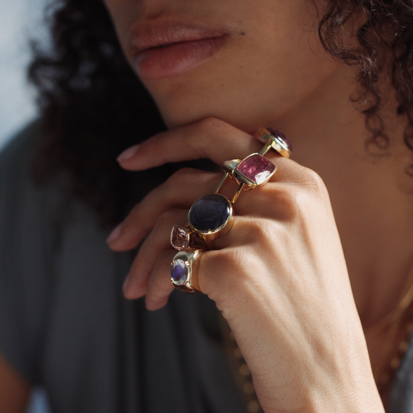 Starling 33.52ct Star Sapphire Cabochon Bezel Ring