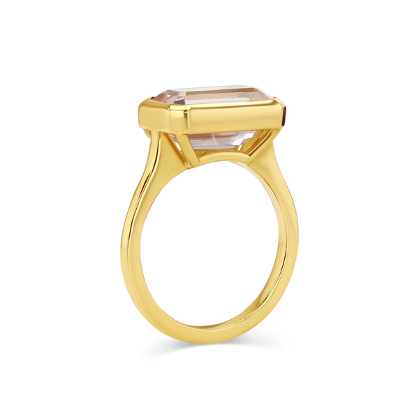 Starling 4.43CT ETHIOPIAN PINK BERYL BEZEL RING