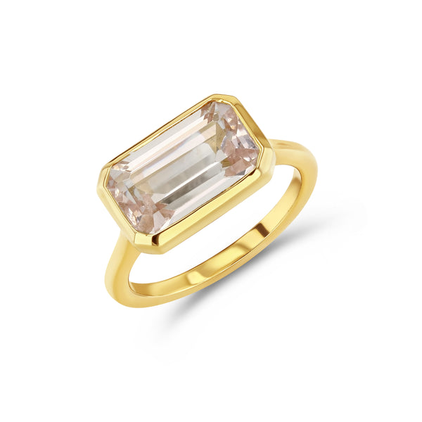 starling 4.43CT ETHIOPIAN PINK BERYL BEZEL RING