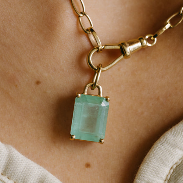 Starling 4.47ct Seafoam Beryl Prong Set Charm