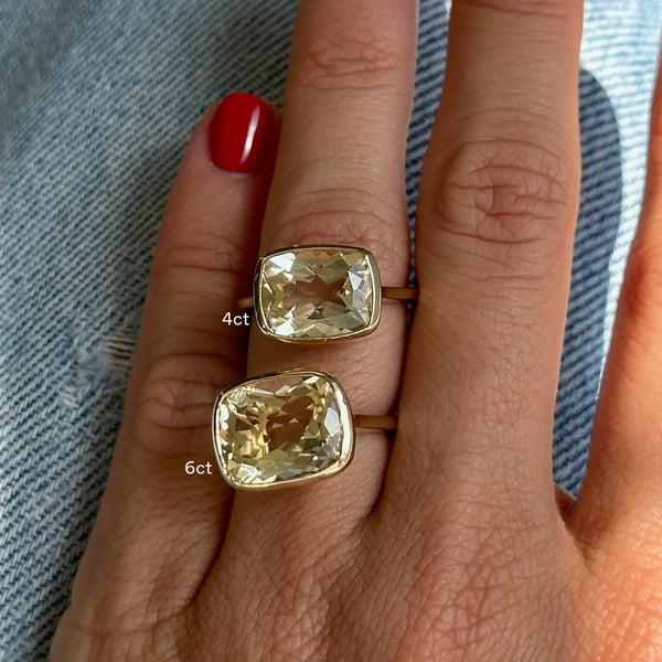 Starling 4CT CITRINE GEORGIA BIRTHSTONE RING