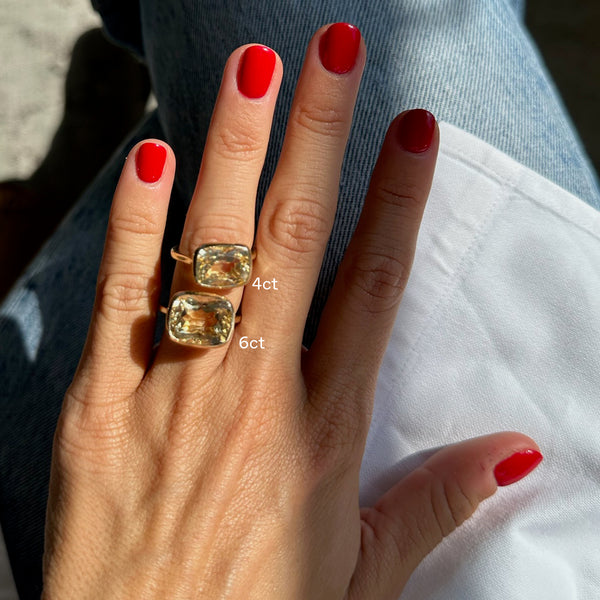 Starling 4CT CITRINE GEORGIA BIRTHSTONE RING