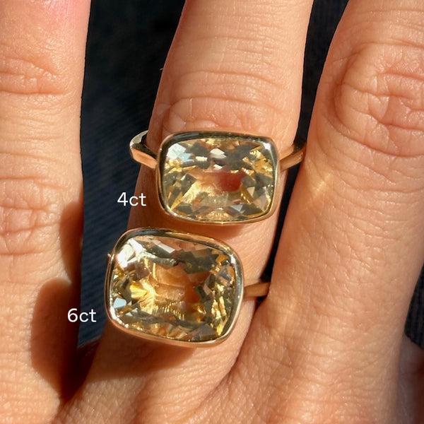 Starling 4CT CITRINE GEORGIA BIRTHSTONE RING