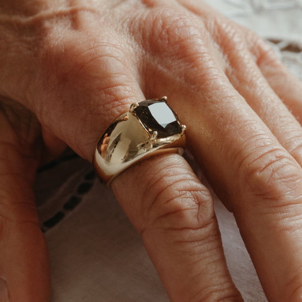 Starling 5.50CT SMOKY QUARTZ JUMBO CLOUD RING