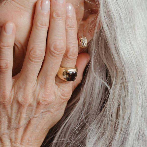 Starling 5.50CT SMOKY QUARTZ JUMBO CLOUD RING