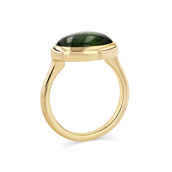 Starling 5.59ct Tourmaline Cabachon Bezel Ring