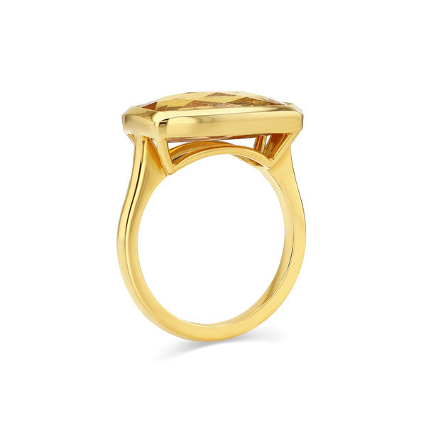 Starling 5.79CT TOPAZ BEZEL RING