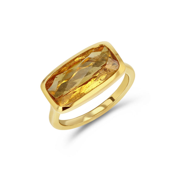 starling 5.79CT TOPAZ BEZEL RING