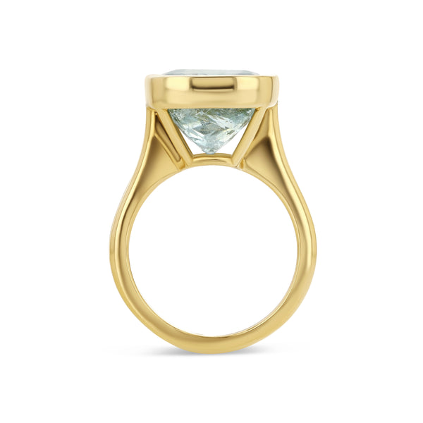 Starling 6.98ct Aquamarine Bezel Set Ring