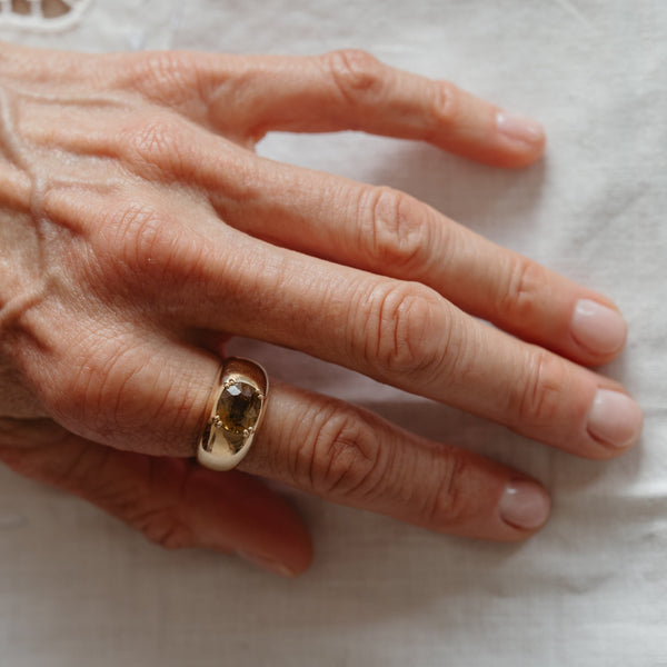Starling 7.99CT SPHENE DOUBLE PRONG CLOUD RING