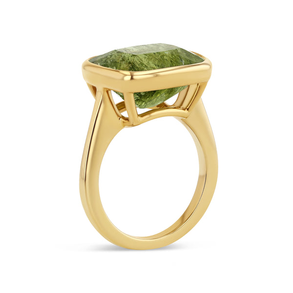Starling 9.2CT GREEN TOURMALINE BEZEL RING