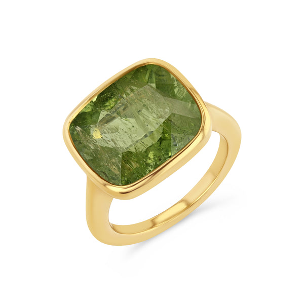starling 9.2CT GREEN TOURMALINE BEZEL RING