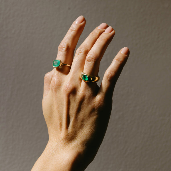 Starling .96ct Muzo Emerald Cloud Ring