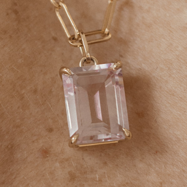Starling Amethyst Emerald Cut Charm