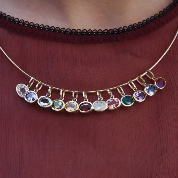 Starling AMETHYST OVAL BIRTHSTONE CHARM