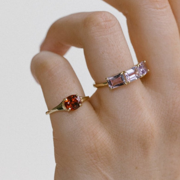 Starling AMETHYST ROSA BIRTHSTONE RING
