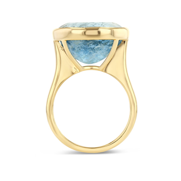 Starling AQUAMARINE BEZEL SET RING