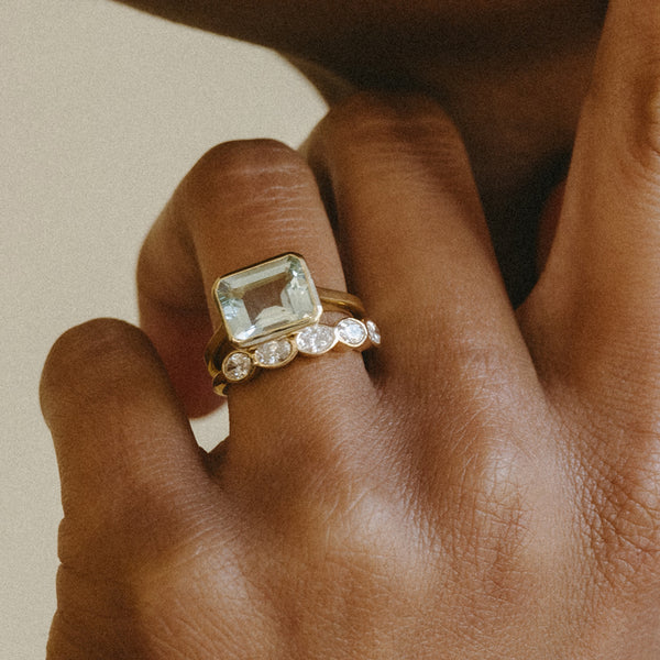 Starling AQUAMARINE JULIA BIRTHSTONE RING