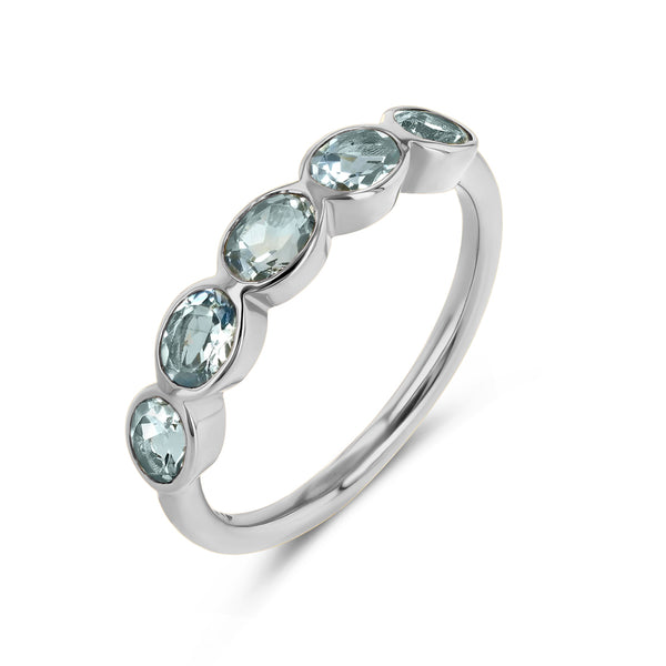 Starling AQUAMARINE OVAL BEZEL RING