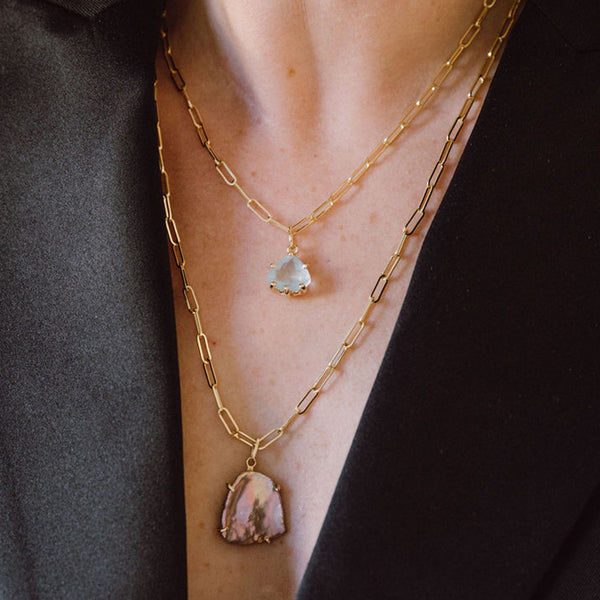 Starling Aquamarine Pear Shaped Charm