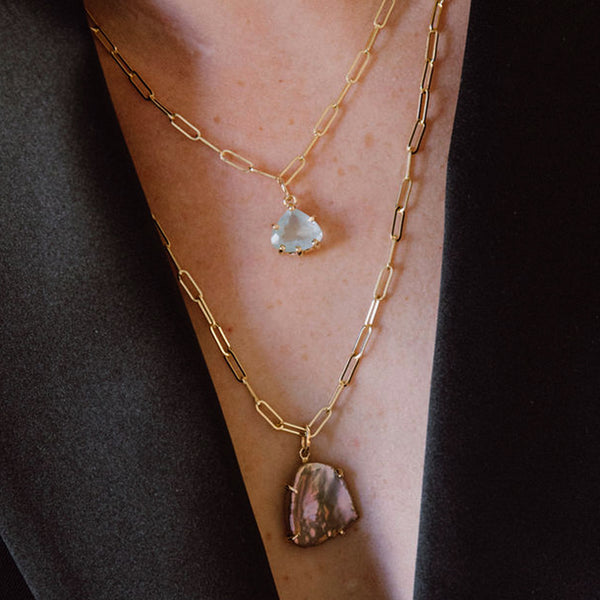 Starling Aquamarine Pear Shaped Charm