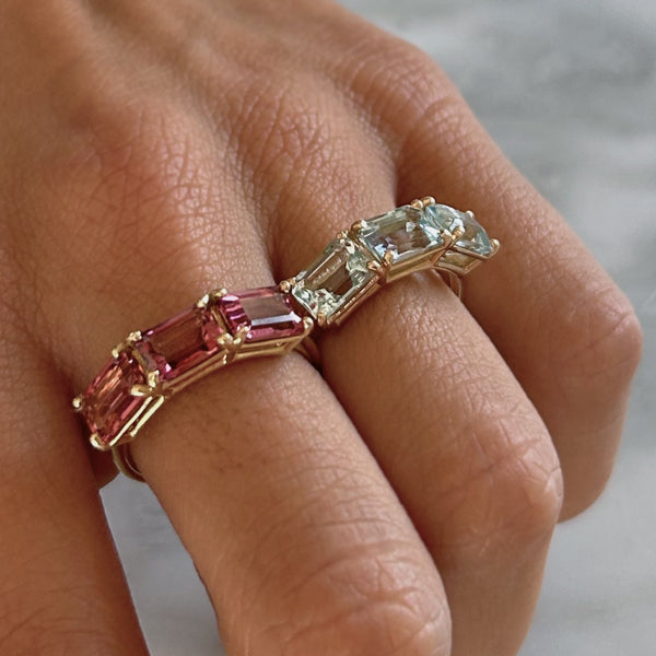 Starling AQUAMARINE ROSA BIRTHSTONE RING