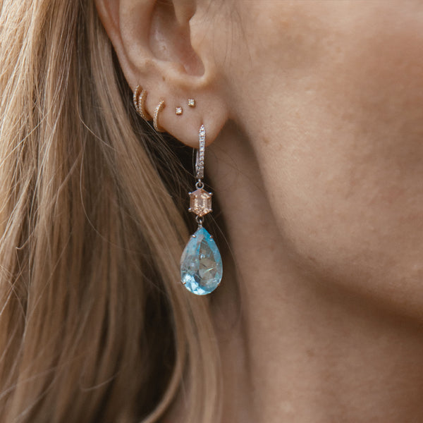 Starling Aquamarine Sunstone Drops