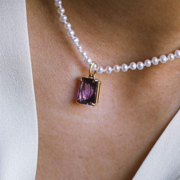 Starling Arizona Amethyst Emerald Cut Charm