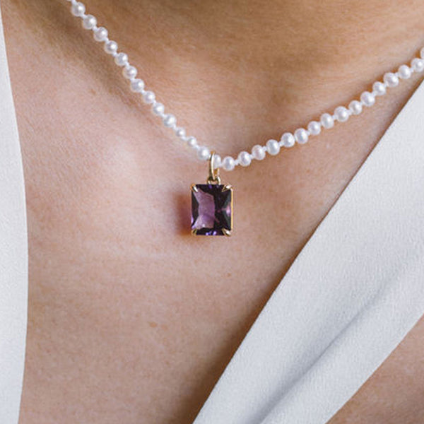 Starling Arizona Amethyst Emerald Cut Charm