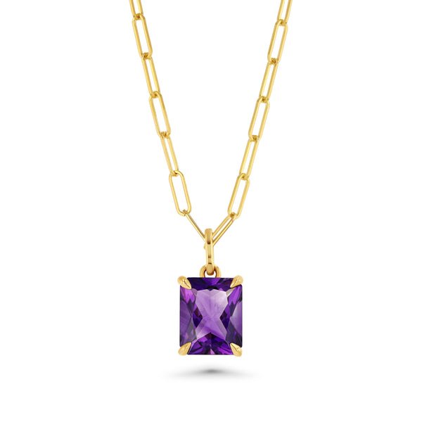 starling Arizona Amethyst Emerald Cut Charm
