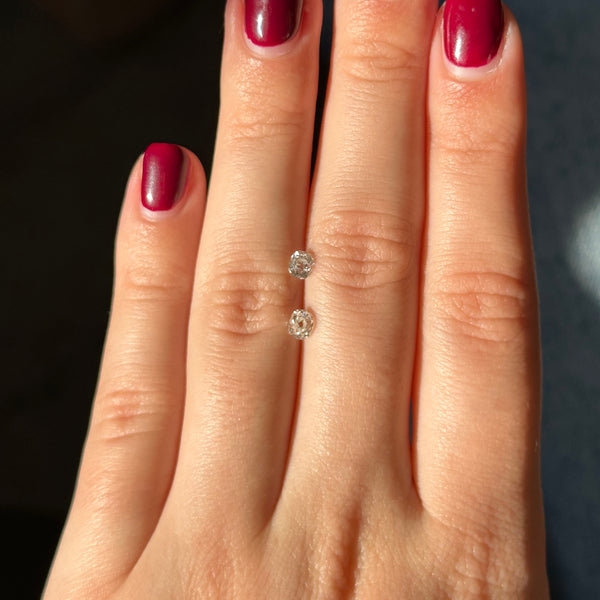 Starling Bespoke 0.59ct Old Mine Diamond Pair