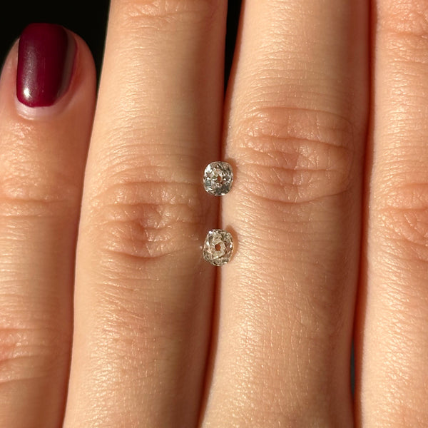Starling Bespoke 0.59ct Old Mine Diamond Pair