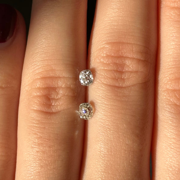 Starling Bespoke 0.59ct Old Mine Diamond Pair