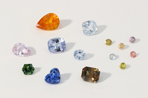 Starling BESPOKE 0.94CT GREEN SAPPHIRE HEXAGON CUT