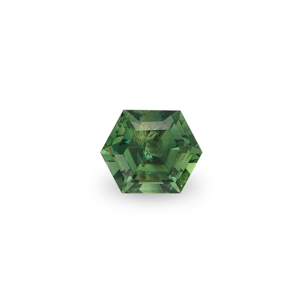 starling BESPOKE 0.94CT GREEN SAPPHIRE HEXAGON CUT