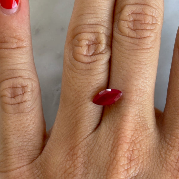 Starling BESPOKE 1.45CT MARQUISE RUBY RING