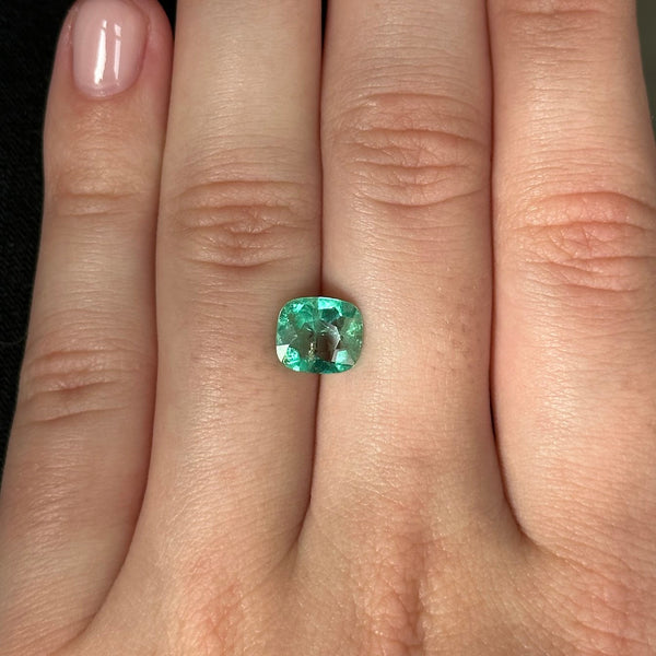 Starling Bespoke 1.50ct Muzo Emerald Cushion Cut
