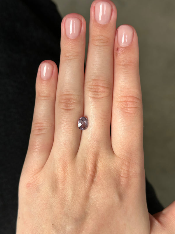 Starling Bespoke 1.80ct Lavender Spinel Oval Cut