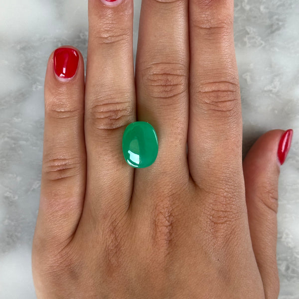 Starling BESPOKE 10.00CT CHRYSOPRASE CABOCHON