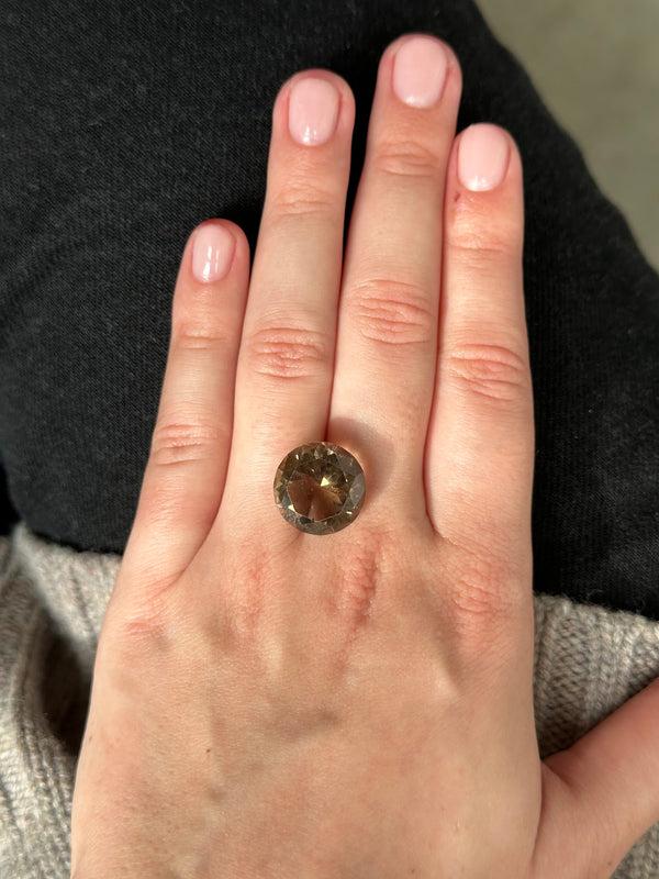 Starling Bespoke 12.36ct Smokey Quartz Round Cut
