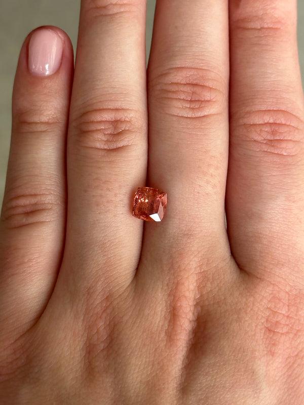 Starling Bespoke 2.18ct Imperial Topaz Cushion Cut