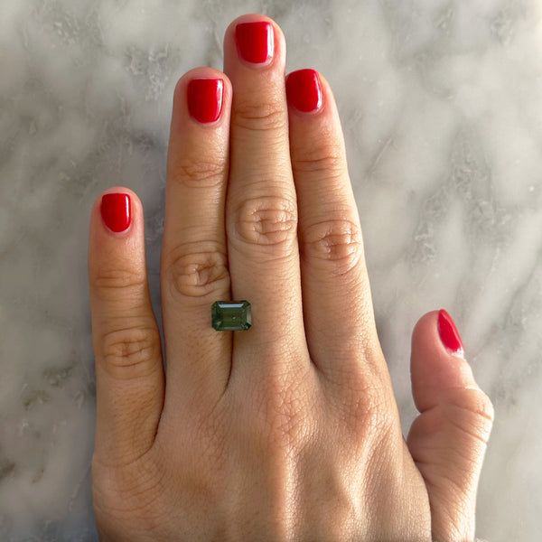 Starling BESPOKE 3.34CT GREEN SAPPHIRE